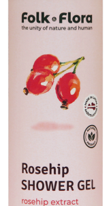 Zmiękczający żel pod prysznic „Dzika róża” Folk&Flora 400ml