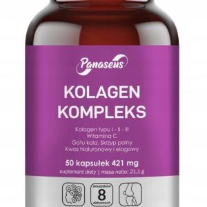 Kolagen kompleks 50 kapsułek Panaseus SKÓRA WŁOSY STAWY