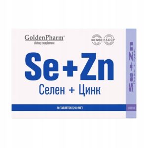Selen + Cytrynian Cynku Golden Pharm 36 tab.
