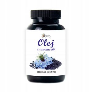 OLEJ ZIMNOTLOCZONY Z CZARNUSZKI W KAPSULKACH ARAM NATURA 500 mg 60 kaps