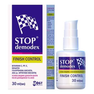 ŻEL DO TWARZY Finish Control  STOP DEMODEX Demodekoza Nużyca Trądzik 30ml