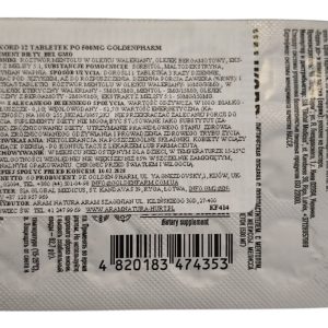 Valicord Spokój Odprężenie Waleriana Bergamota Melisa Mentol 12 tab.