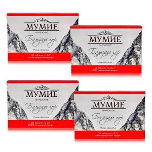 Zestaw 4 x MUMIO SHILAJIT ALAJSKIE BALSAM GÓR ROSJA