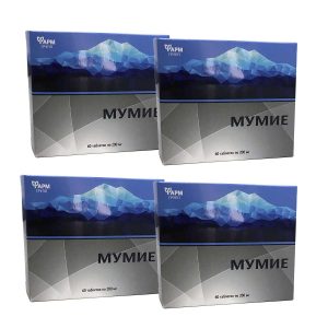 ZESTAW 4 X MUMIO OCZYSZCZONE SHILAJIT ORYGINALNE ROSJA