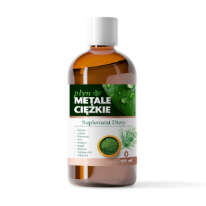 Płyn METALE CIĘŻKIE 9 Naturalnych ziół Przytulia Detoks Toksyny 100 ML