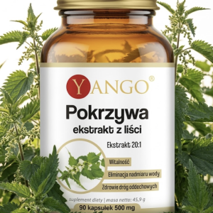 Pokrzywa ekstrakt 20:1 wsparcie układu moczowego 90kaps
