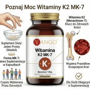 WitK2 MK-7 200 mcg wsparcie kości i krzepnięcia krwi90k