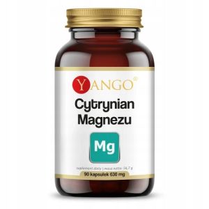 Cytrynian magnezu Yango 90 kapsułek wegańskich bez cukru