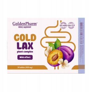Gold Lax Zaparcia Jelita Trawienie Inulina Prebiotyk Sennozydy 36 tab.