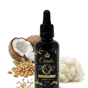 Carska Witamina D3+K2 MK-7 FORTE 4000 IU Krople Kości Odporność 50ml