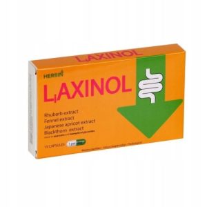 Laxinol Komfort Jelit Trawienie Na noc Gazy Herbin 15 kaps.