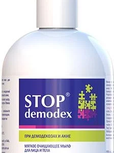 STOP DEMODEX MYDŁO DO TWARZY I CIAŁA NUŻYCA DEMODEKOZA TRĄDZIK 270 ml